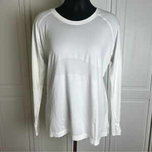 Athleta White Raglan Sleeve T-Shirt